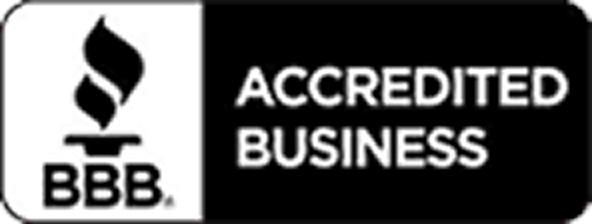 BBB Accredited Business badge with torch logo
